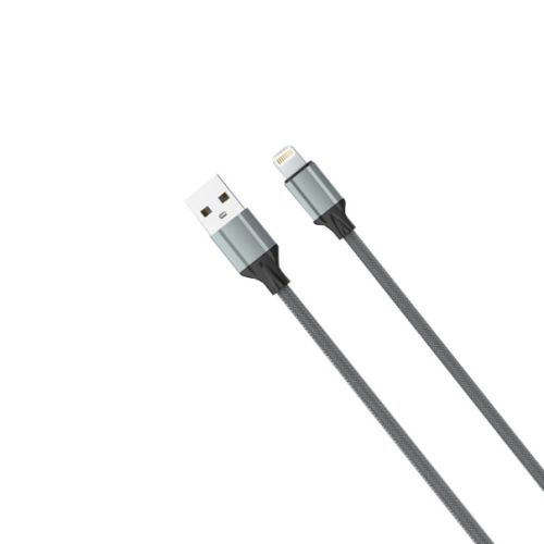 USB Data kabl LDNIO LS441 iPhone lightning sivi 1m.