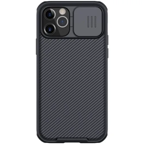 Futrola - maska Nillkin CamShield Pro za iPhone 12/12 Pro 6.1 crna.