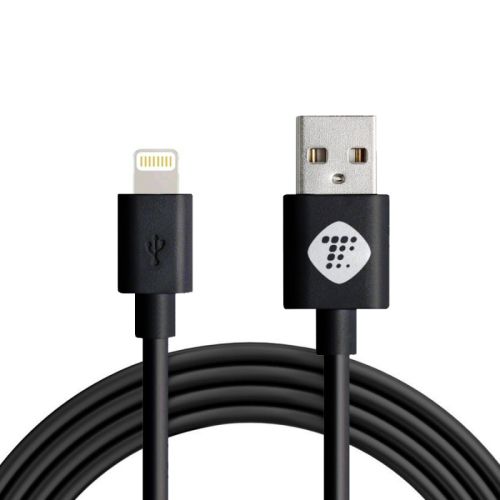 USB Data kabl Teracell Plus 2.4A za iPhone lightning crni 2m.