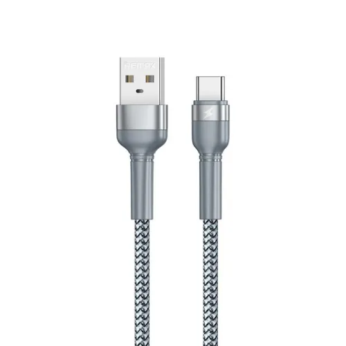 USB Data kabl Remax RC-124a 2.4A Type C sivi.