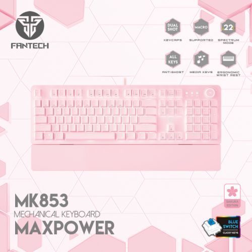 Tastatura Mehanicka Gaming Fantech MK853 RGB Maxpower (blue switch) Sakura.