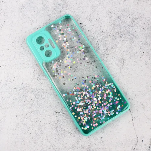 Futrola - maska Frame Glitter za Xiaomi Redmi Note 10 Pro/Redmi Note 10 Pro Max mint.