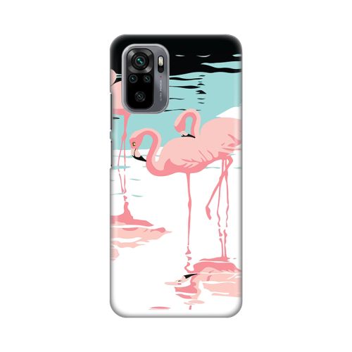 Silikonska futrola - maska print za Xiaomi Redmi Note 10 4G/10s Pink Flamingos.