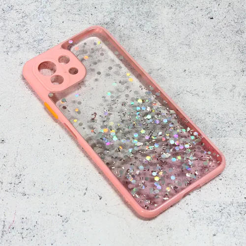 Futrola - maska Frame Glitter za Xiaomi Mi 11 Lite roze.
