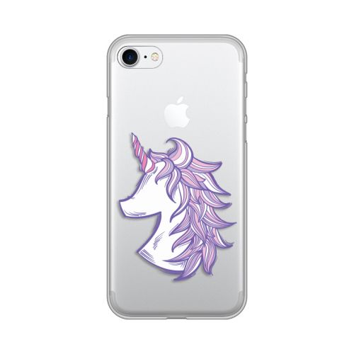 Silikonska futrola - maska print Skin za iPhone 7/8/SE 2020/2022 Purple Unicorn.