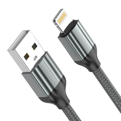 USB Data kabl LDNIO LS432 iPhone lightning sivi 2m.