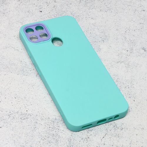 Futrola - maska Camera Color HD za Realme C25 mint.