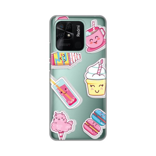 Silikonska futrola - maska print Skin za Xiaomi Redmi 10C Ice cream.