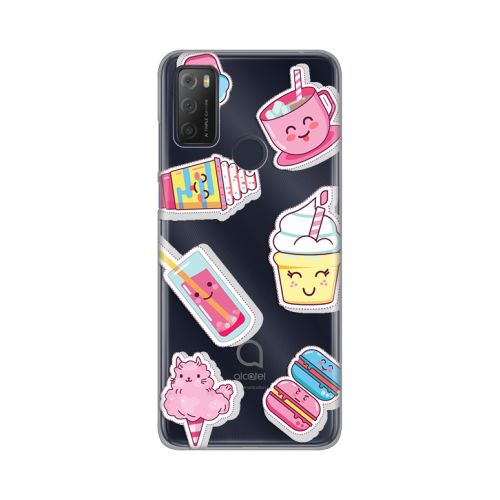 Silikonska futrola - maska print Skin za Alcatel 1S (2021)/3L (2021)/A1 Alpha 21 Ice cream.