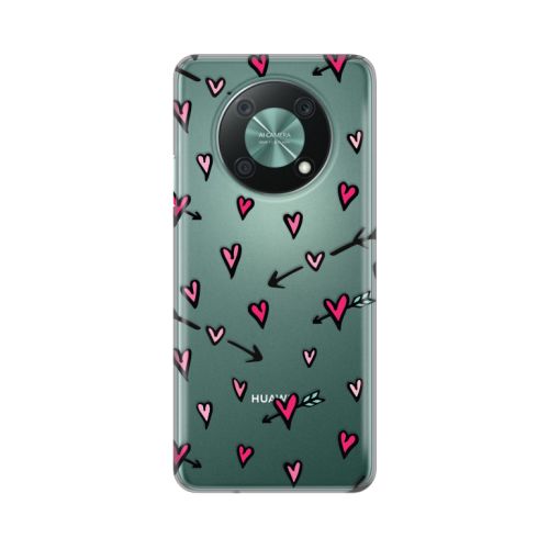 Silikonska futrola - maska print Skin za Huawei Nova Y90 Heart Pattern.