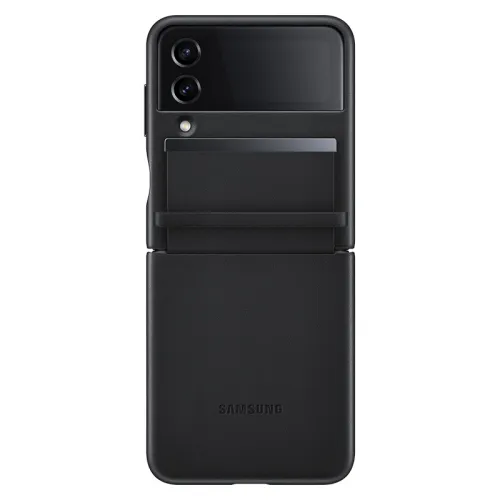 Samsung Futrola - maska kozna na preklop za Samsung F721 Galaxy Z Flip 4 crna (EF-VF721-LBE).