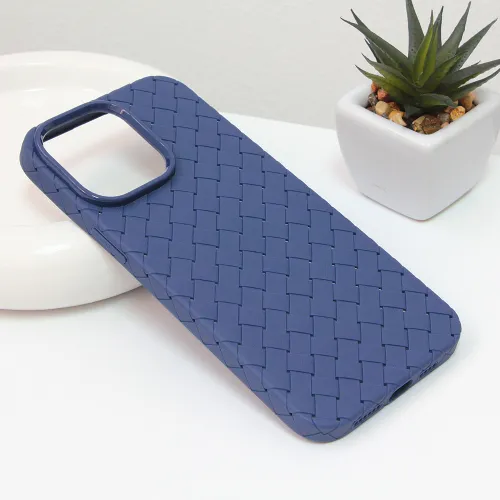 Futrola - maska Weave case za iPhone 14 Pro Max 6.7 plava.