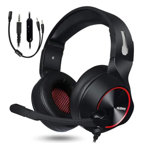 Slusalice Gaming Nubwo N11D 3.5mm crno crvene.
