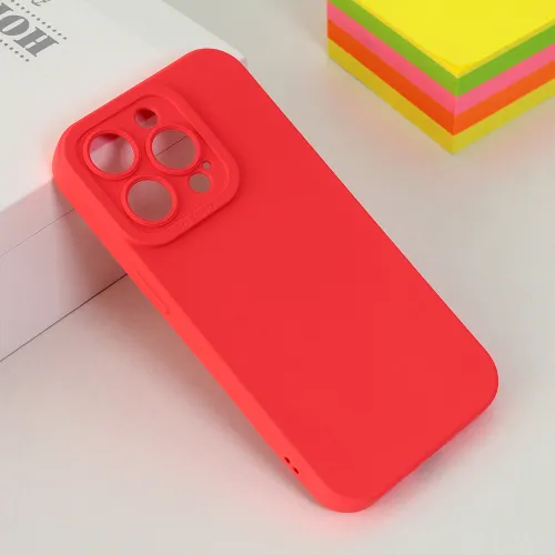 Futrola - maska Silikon color za iPhone 14 Pro 6.1 crvena.
