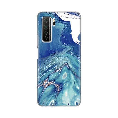 Silikonska futrola - maska print za Huawei P40 Lite Blue Marble.