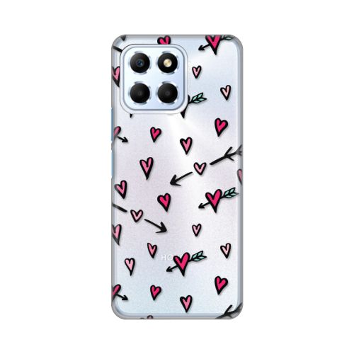 Silikonska futrola - maska print Skin za Huawei Honor X6 Heart Pattern.