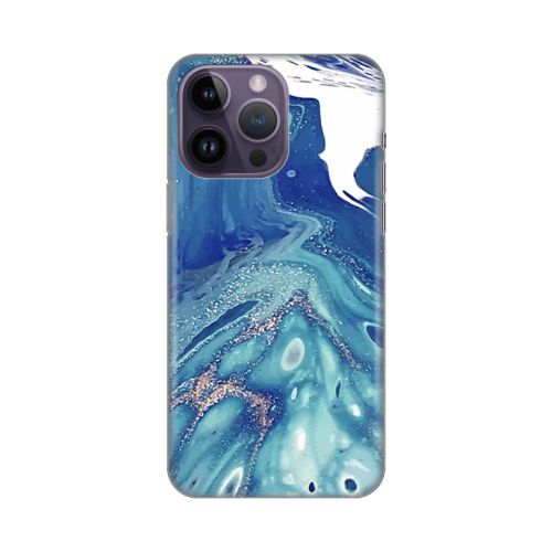 Silikonska futrola - maska print za iPhone 14 Pro Max 6.7 Blue Marble.