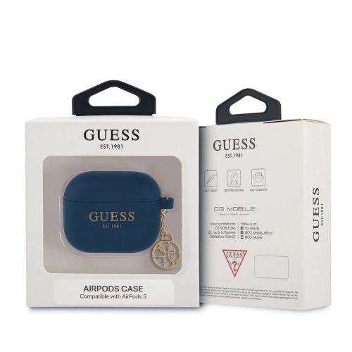 Futrola - maska Guess Silicone za Airpods 3 4G Charm plava (GUA3LSC4EB).