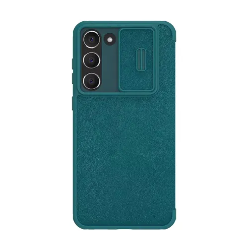 Futrola - maska Nillkin Qin Pro (plain leather) za Samsung S916B Galaxy S23 Plus zelena.