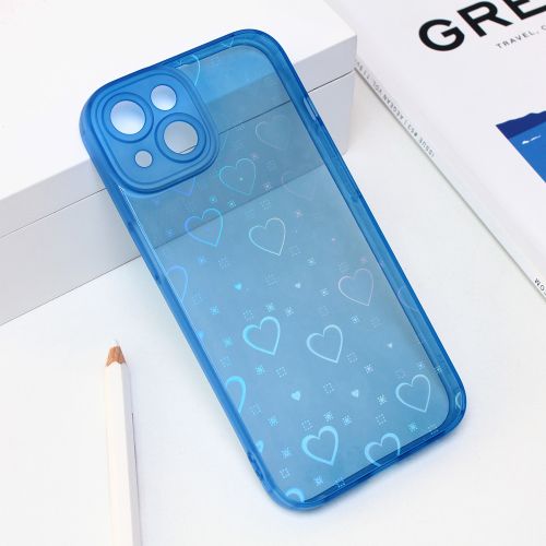 Futrola - maska Heart Color IMD za iPhone 14 6.1 plava.