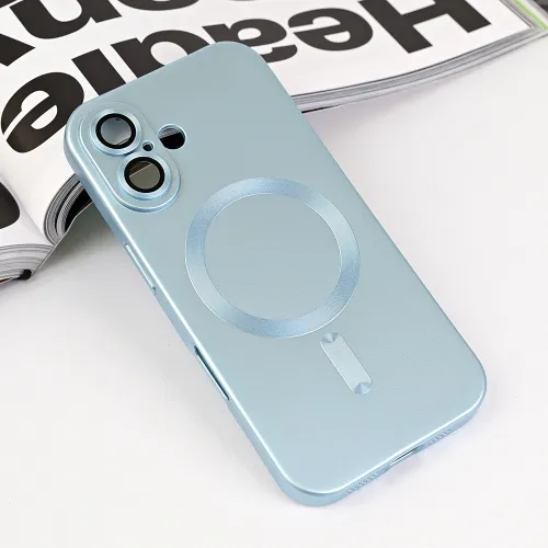 Futrola - maska Magsafe Chrome za iPhone 16 6.1 plava.