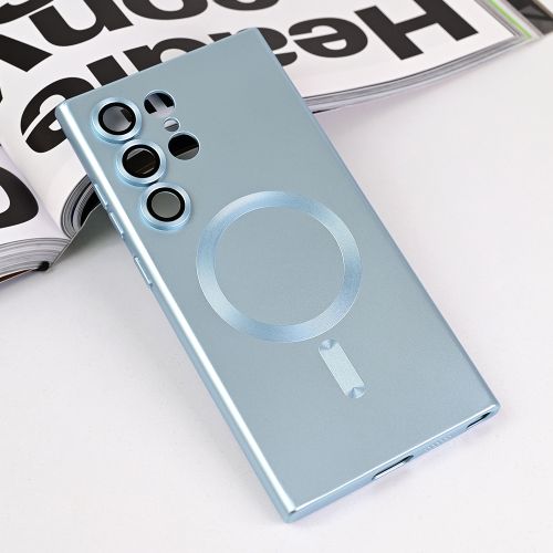 Futrola - maska Magsafe Chrome za Samsung S928B Galaxy S24 Ultra plava.