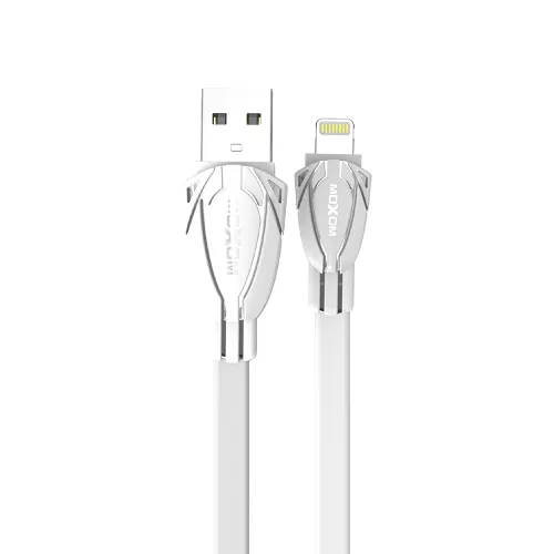 USB data kabl Moxom MX-CB32 2.4A lightning 1m beli (MS).