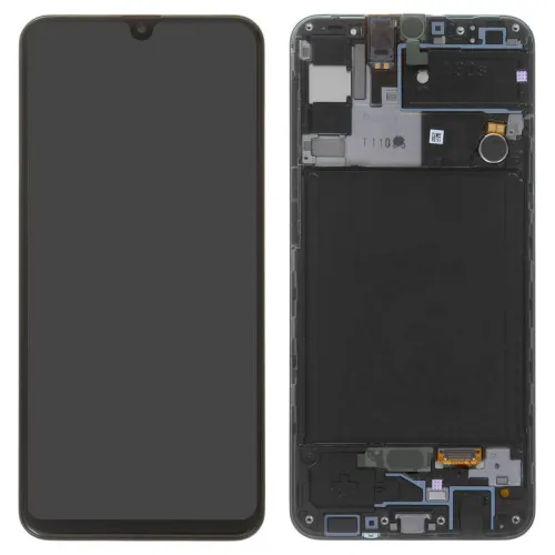 LCD ekran / displej za Samsung A307/Galaxy A30S + touchscreen + frame Black Service Pack Original/GH82-21190A.
