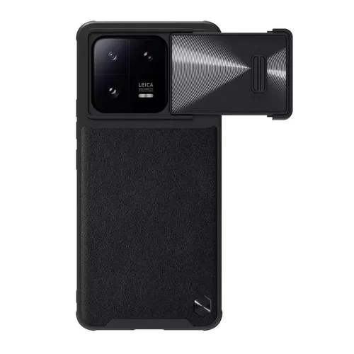 Futrola - maska Nillkin Cam Shield Leather S za Xiaomi 13 Pro crna (MS).