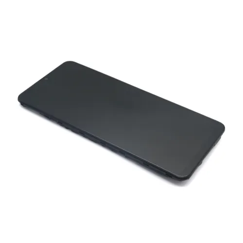 LCD ekran / displej za Samsung A125F/A127F Galaxy A12/A12 Nacho + touchscreen + frame black Rev 1.1 (zuti flet) Full Original EU (GH82-24491A) (MS).