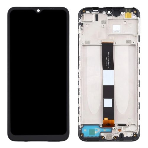 LCD ekran / displej za Xiaomi Redmi 9A/9C/9C NFC + touchscreen + frame Black Service Pack Original/5600070C3L00.