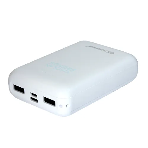 Power bank prenosiva baterija Oxpower HT11 10000 mAh bela.