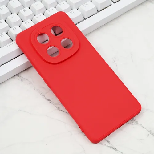 Futrola - maska Silikon Pro Camera za Xiaomi Redmi Note 14 Pro 5G crvena.