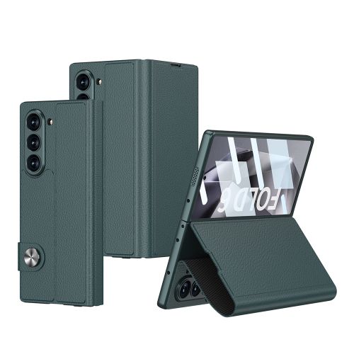 Futrola - maska LEATHER za Samsung Galaxy Z Fold 6 5G zelena (GKK case) (MS).