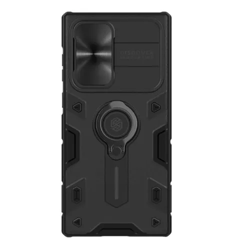 Futrola - maska Nillkin CamShield Armor za Samsung Galaxy S22 Ultra 5G crna.