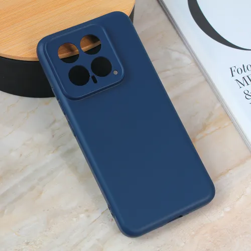 Futrola - maska Teracell Giulietta za Xiaomi 14 mat tamno plava.