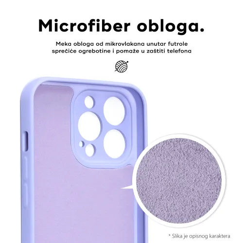 Futrola - maska Teracell Soft Velvet za Samsung S926B Galaxy S24 Plus ljubicasta.