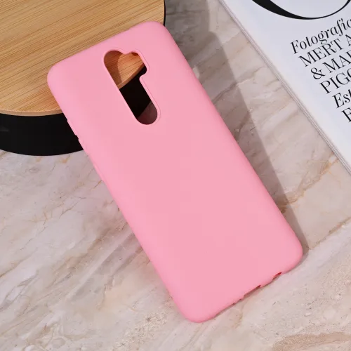Futrola - maska Teracell Giulietta za Xiaomi Redmi Note 8 Pro mat roze.