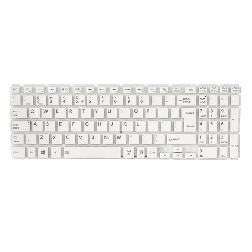Tastatura za laptop Toshiba L50-B Veliki Enter bela.