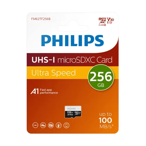 Memorijska kartica PHILIPS Micro SD 256GB V30 ULTRA SPEED (FM62TF256B/93) (MS).