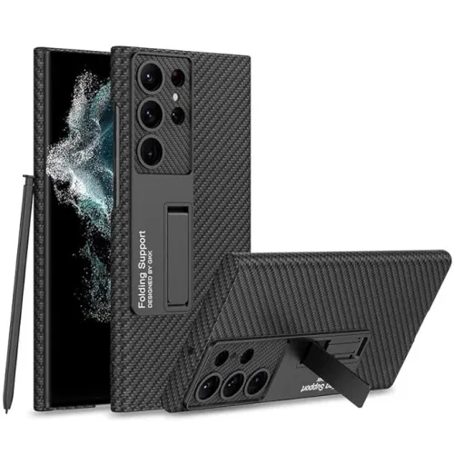 Futrola - maska Holster Carbon za Samsung S928B Galaxy S24 Ultra crna.