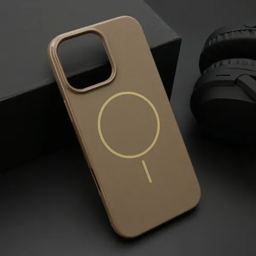 Futrola - maska JELLY MagSafe za iPhone 16 Pro Max (6.9) tamno zlatna (MS).
