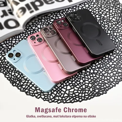 Futrola - maska Magsafe Chrome za iPhone 13 6.1 zelena.