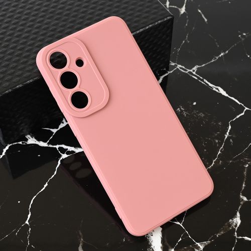 Futrola - maska Teracell Giulietta za Samsung S936 Galaxy S25 Plus mat tamno roze.