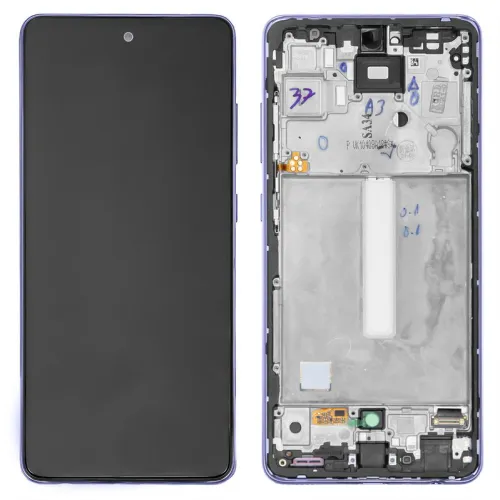 LCD ekran / displej za Samsung A525/Galaxy A52 2021 + touchscreen + frame Violet Service Pack Original/GH82-25524C.
