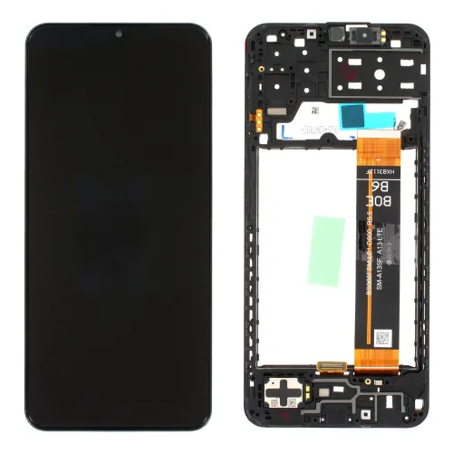 LCD ekran / displej za Samsung A135/Galaxy A13 + touchscreen + frame Black Service Pack Original/GH82-28508A.