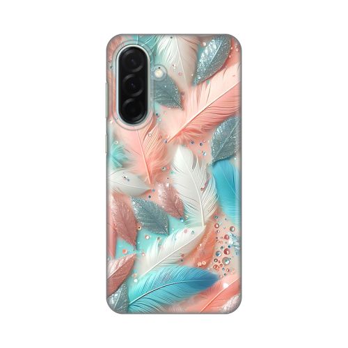 Silikonska futrola - maska print za Samsung A366 Galaxy A36 5G Pastel Feathers.