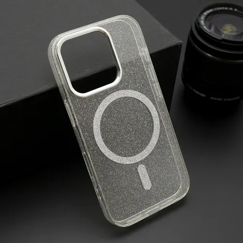 Futrola - maska SPARKLING MagSafe za iPhone 16 (6.1) providna (MS).