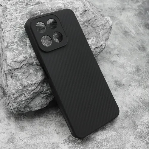 Silikonska futrola - maska CARBON LIGHT za Honor X7c/Honor 200 Smart crna (MS).