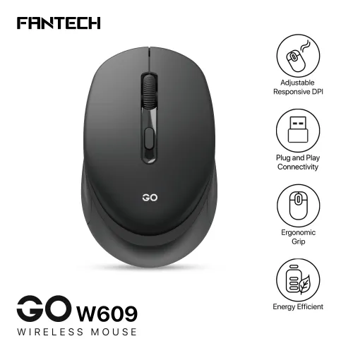 Mis Wireless Fantech W609 GO crni.
